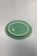 Royal Copenhagen Ursula oval Tallerken i Lysegrøn No. 073