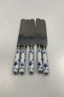 5 Royal Copenhagen Blue Fluted Plain Knives (defective) Measures 26 cm / 10.24 inch
