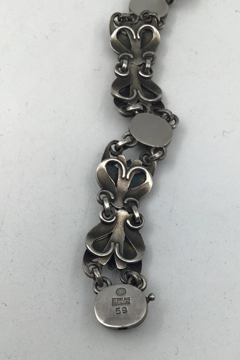 Georg Jensen Sterling Sølv Halskæde No. 59 Månesten