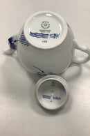 Royal Copenhagen Blue Mega Fluted Teapot No.143