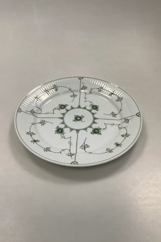 Royal Copenhagen Grøn Riflet Musselmalet Spisetallerken No. 625