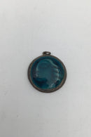 Royal Copenhagen / A Dragsted Porcelæn / Vergoldeter Silber-Anhänger