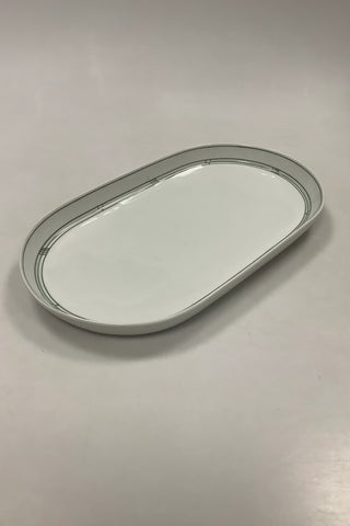 Bing og Grøndahl Delfi Grøn Aflangt fad No 316