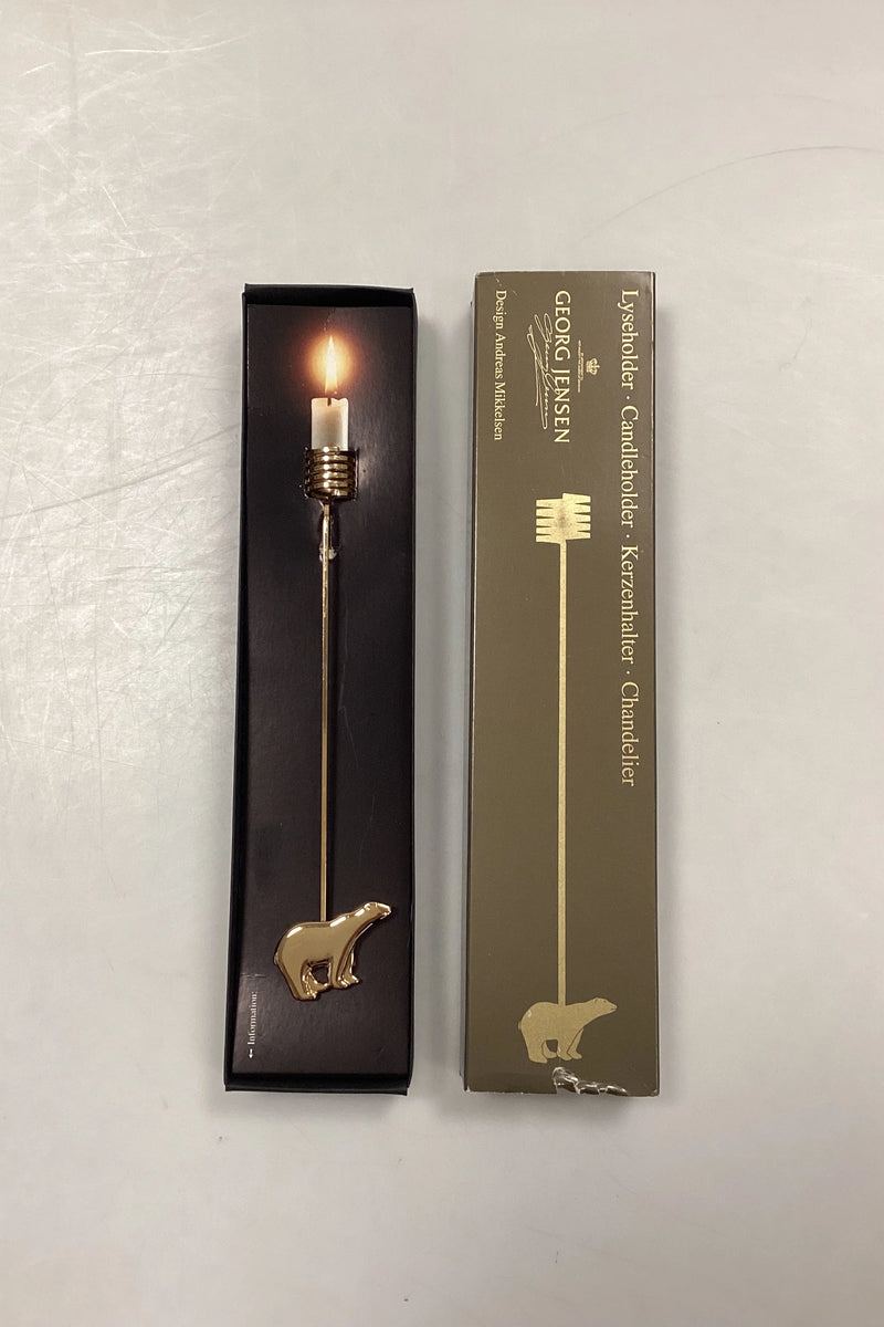 Georg Jensen Golden Christmas Lyseholder - Isbjørn 1997