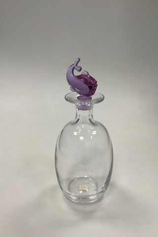 Holmegaard Glasværk Noah Carafe with Pink Fish