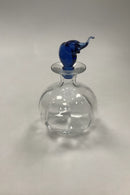 Holmegaard Glasværk Noah Karaffel med Blå Elefant
