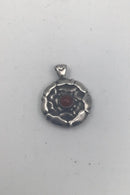 Georg Jensen Sterling Sølv Vedhæng No 238 Månedssmykke G Juli Karneol