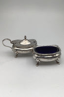 Adie Bros Ltd, Birmingham Sterling Sølv Salt / Peber Kar 1925/26