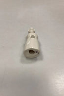 Aluminia Blanc de Chine Engel med horn Figur