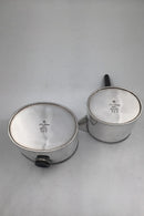 Hans Hansen Sterling Sølv Fløde/Sukker Sæt No 527 KGH (1966)