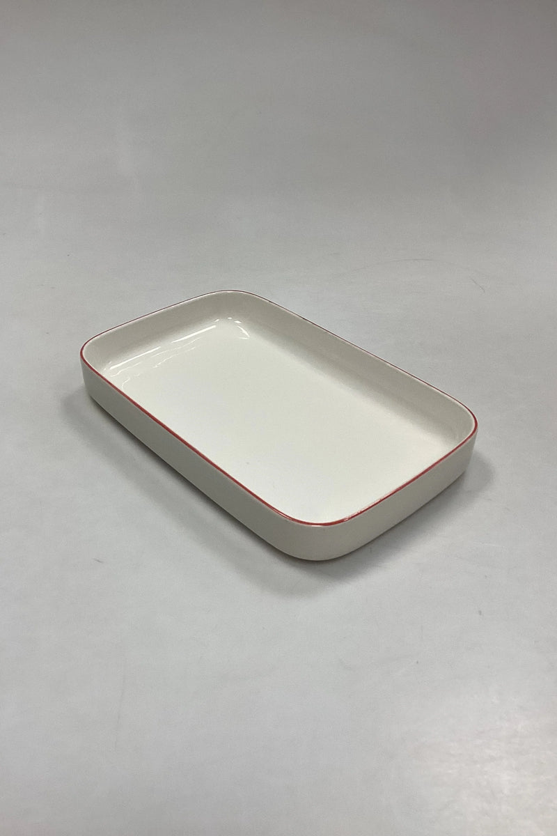 Royal Copenhagen Rødtop/Rødkant Rektangulært fad No. 3078