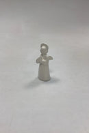 Royal Copenhagen Blanc de Chine figur Engel med bækkener