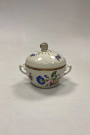 Bing og Grøndahl Saksisk Blomst, Creme Stor Sukkerskål No. 94