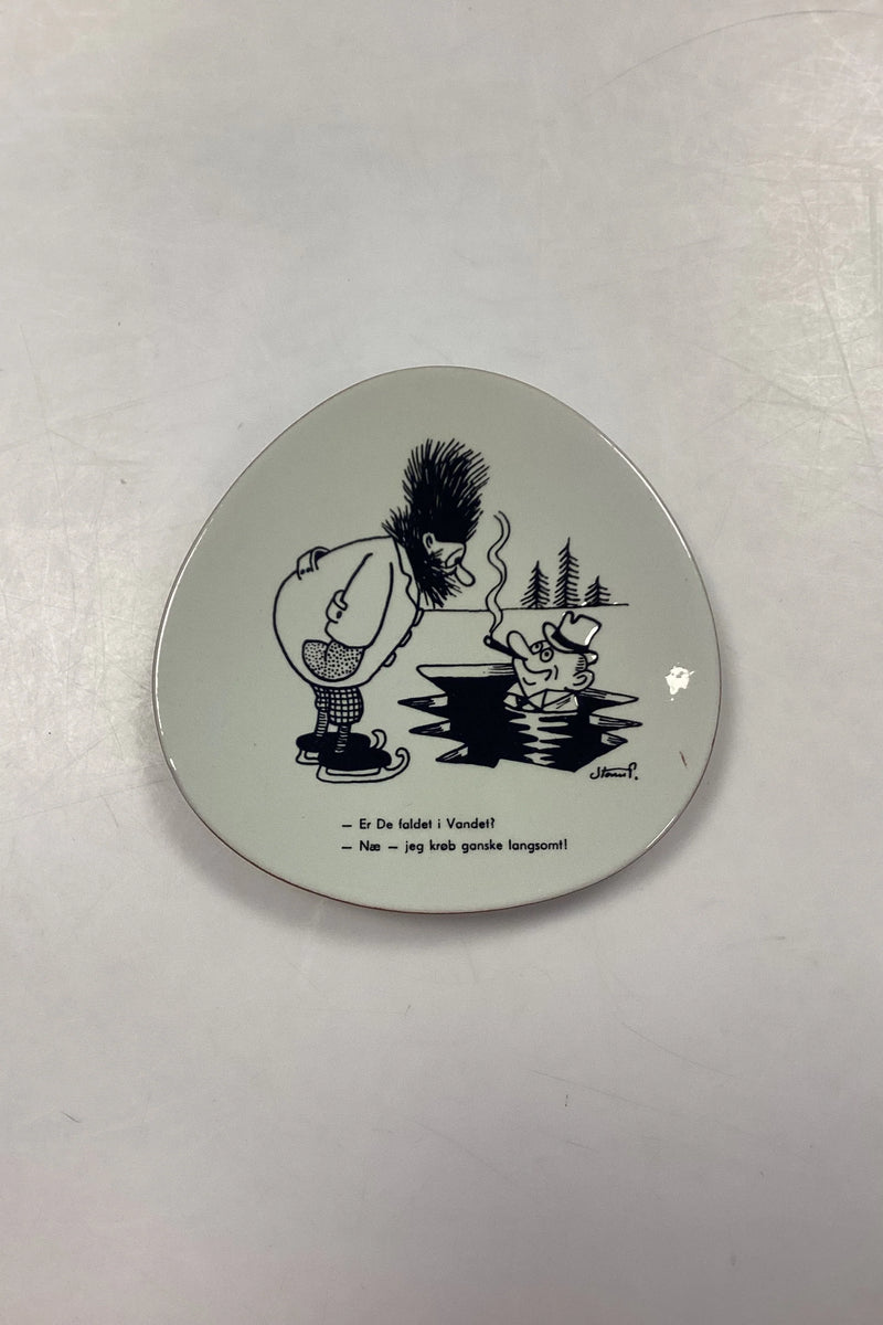 Storm P. Platte fra Knabstrup med Vittighedstegning