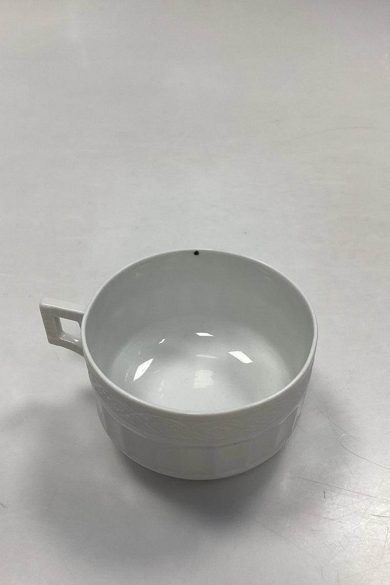 Royal Copenhagen Hvid Vifte Tekop med Underkop No. 84/11554