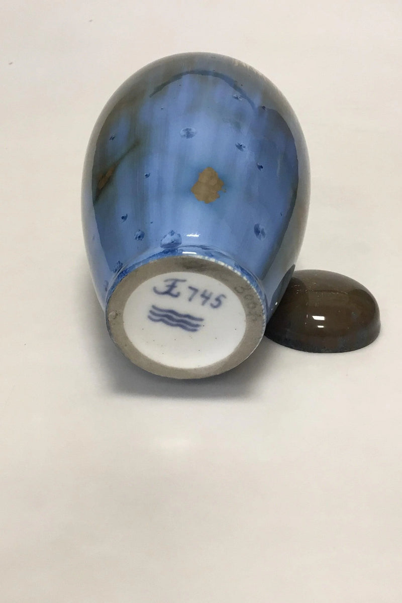 Royal Copenhagen Krystal Glasur Vase med låg af C. Frederik Ludvigsen no 745