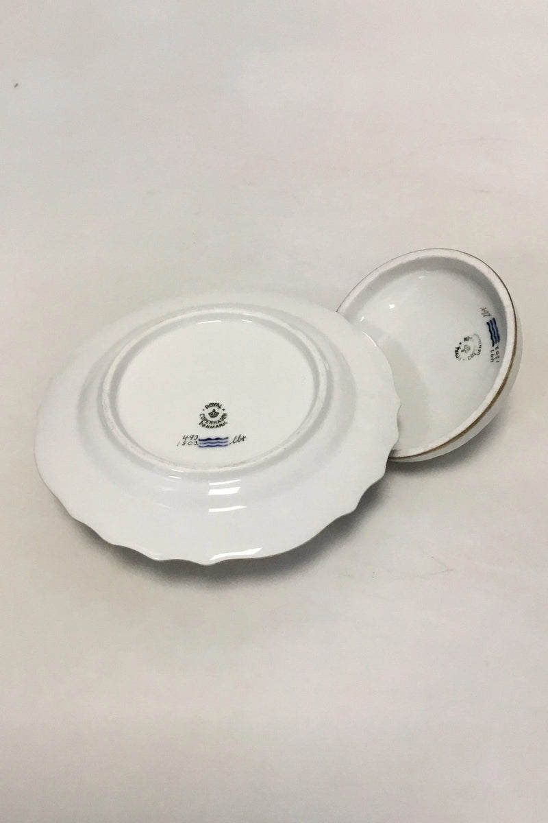 Royal Copenhagen Let Saksisk Blomst Smørskål No 1503