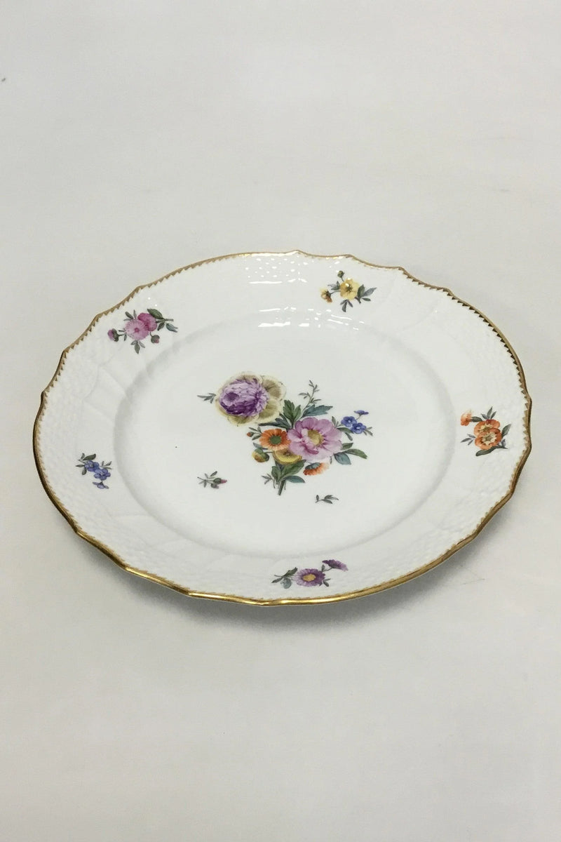 Royal Copenhagen Fuld Saksisk Blomst Frokosttallerken No 1623
