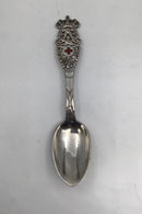Anton Michelsen Commemorative Spoon in Sterling Silver and Enamel, 1908