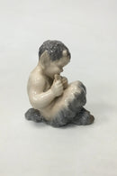 ロイヤルコペンハーゲン パンパイプを吹くファウヌス像 No 1736