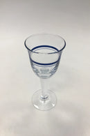 "Blå Klokke" Hvidvinsglas Holmegaard