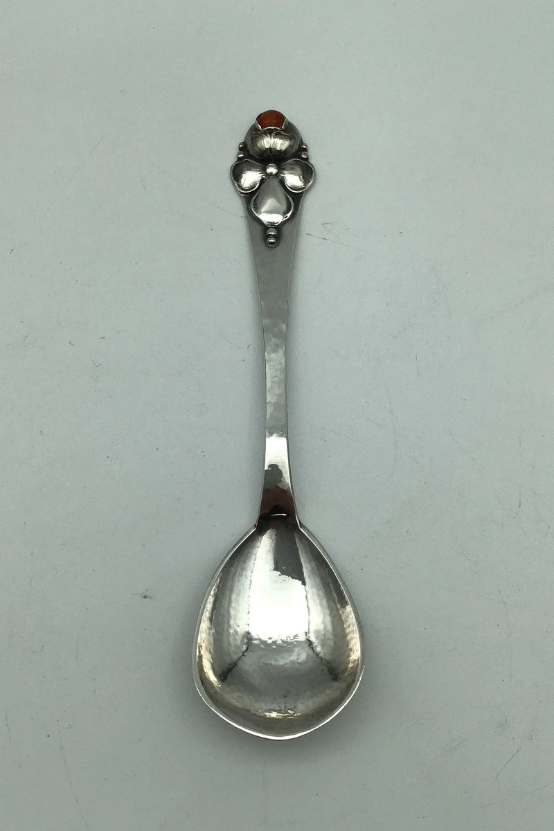 Dansk Arbejde (DTA) Sølv Marmeladeske med Rav