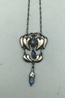 C.L。Severin Sørensen银项链（月光石）