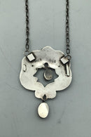 C.L。塞弗林-索伦森银项链（琥珀色）