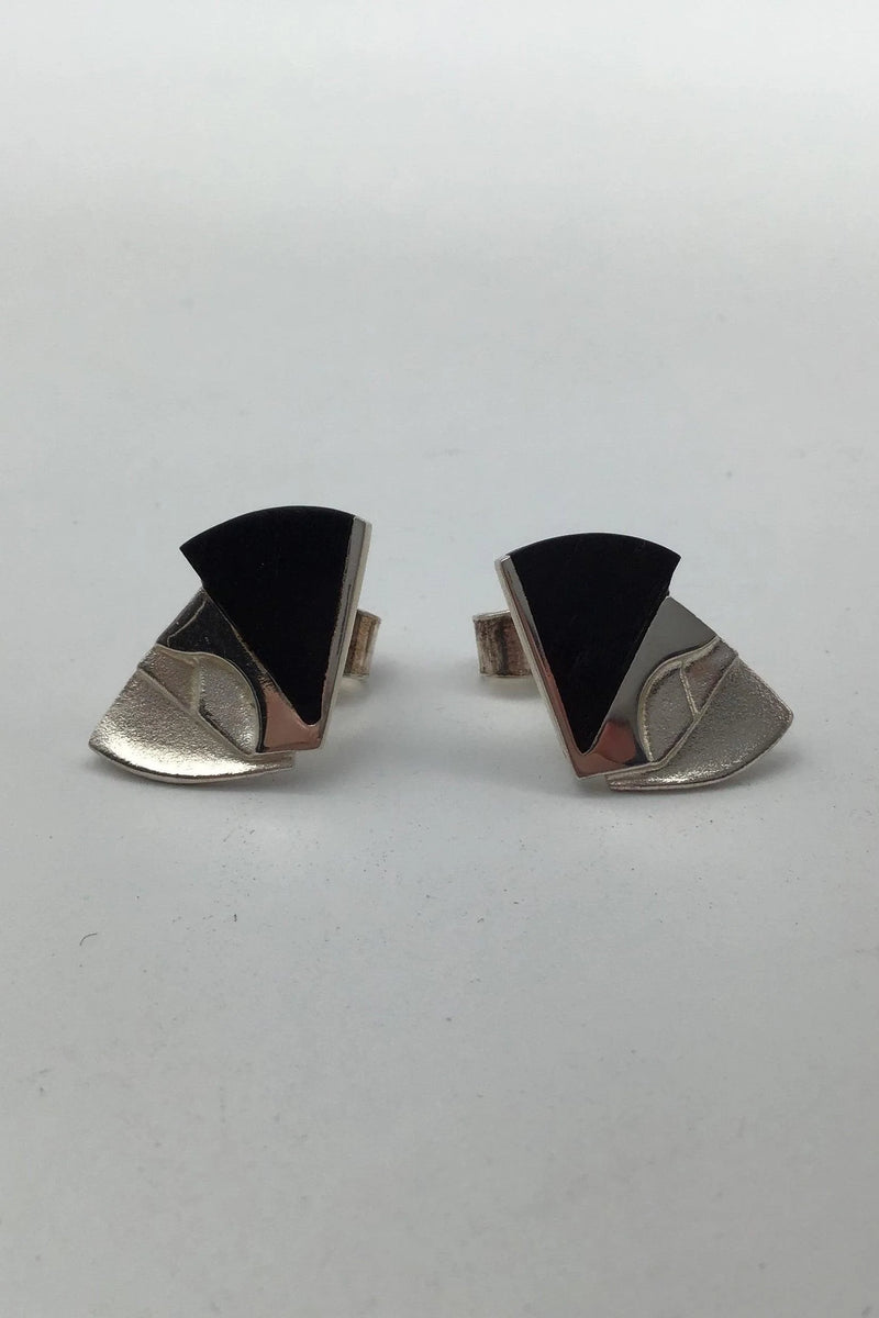 Lapponia Sterling Sølv Ibenholt Øresstikker Björn Weckström