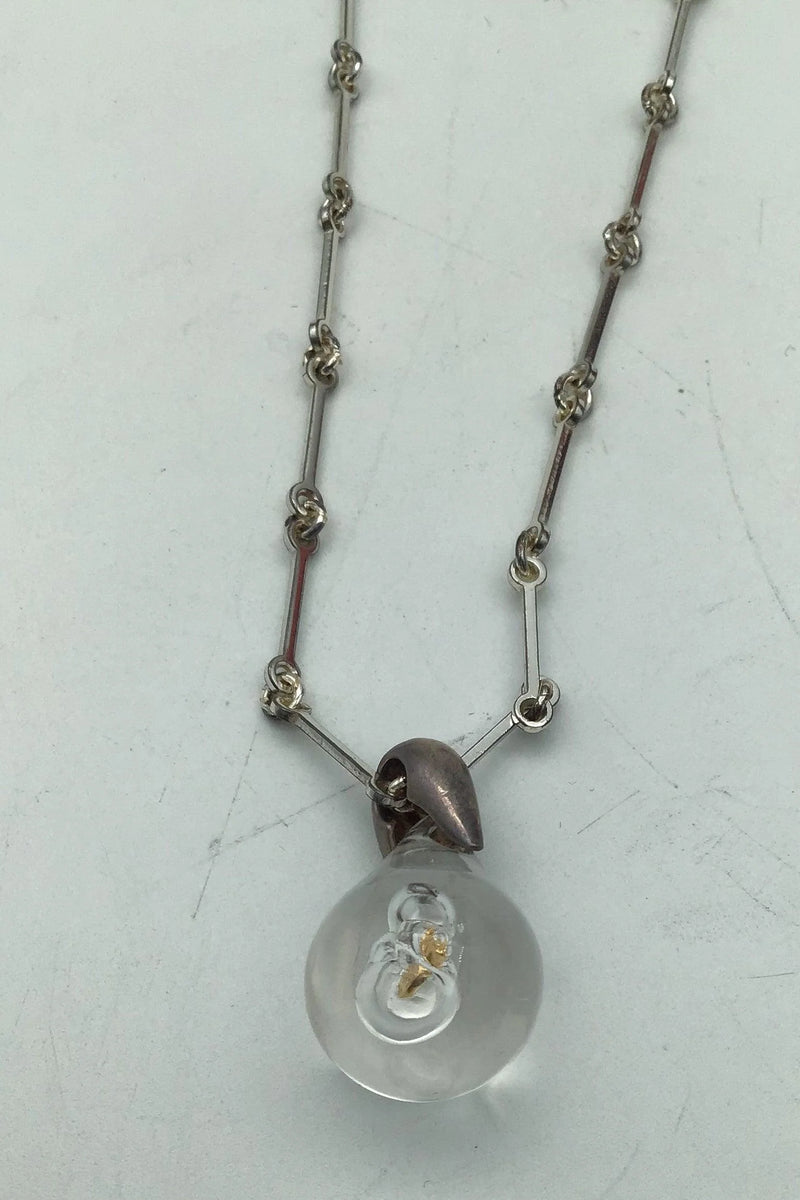 Lapponia Sterling Sølv Acryl Halskæde Björn Weckström