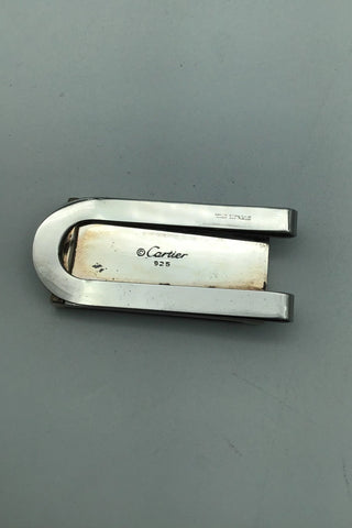 Cartier Sterling Silver/Steel/Wood Money Clip