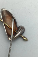 Georg Jensen Sterling Sølv/Guld Broche/Pin 2003 Isabell Kristensen