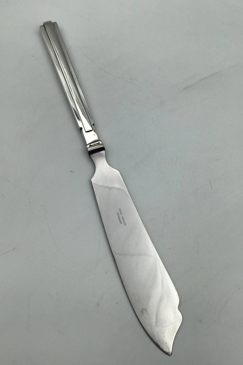 Hans Hansen Arvesølv No 18 Sterling Sølv Lagkagekniv