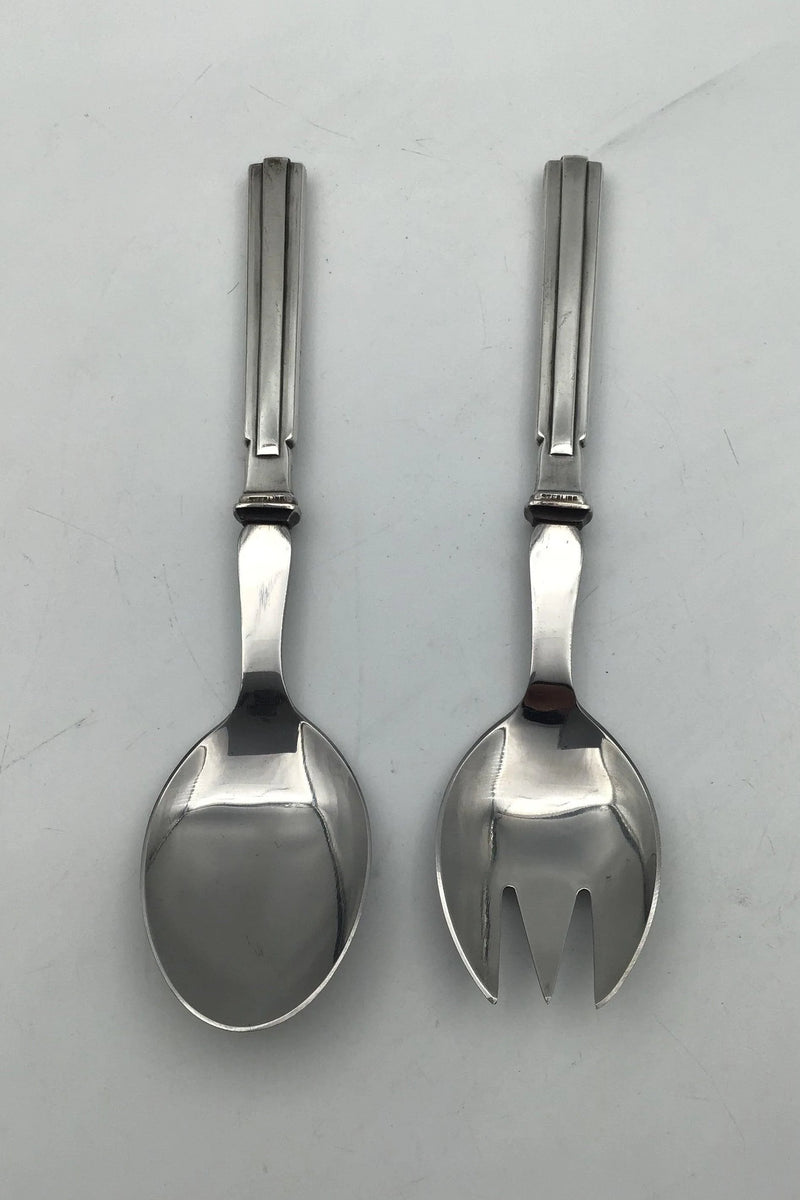 Hans Hansen Arvesølv No 18 Sterling Sølv Salatbestik