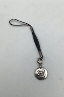 Georg Jensen Sterling Sølv Nøglering med Vedhæng No. 8