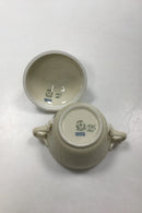 Royal Copenhagen Creme Svejfet med Guld (Stel 1235) Stor Sukkerskål med Låg No 1865