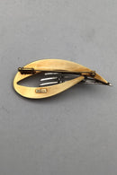 Viggo Wollny Brosche aus 14 K Gold mit Diamanten