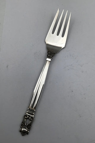 Georg Jensen Sterling Sølv Konge Salatgaffel No. 041