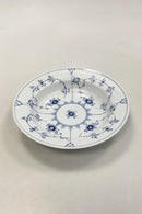 Royal Copenhagen Blauer geriffelter tiefer Teller Nr. 604