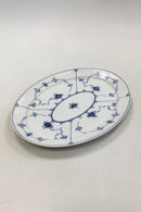 Royal Copenhagen Blaue geriffelte ovale Schale Nr. 633