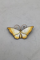 David Andersen Sterling Sølv Sommerfugle Broche med emalje