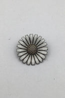 Anton Michelsen Forgyldt Sterling Sølv Marguerit Broche