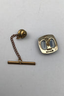Georg Jensen Forgyldt Sterling Sølv (Royal Copenhagen) Slipsenål Revers Pin