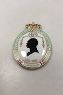 Royal Copenhagen Silhouette Flora Danica Royalty platte Kong Christian IX No RC-S1