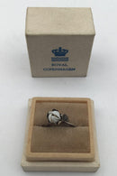 Royal Copenhagen Porcelæn / Sterling Sølv Ring