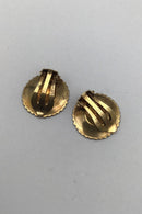 Volmer Bahner Sterling Sølv Marguerit Øreclips