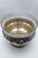 Dansk Sølv Frugtskål med glasindsats (1921)