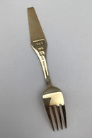 Sorenco Christmas fork 1969 of gold-plated sterling silver with enamel.