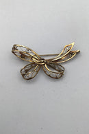 Dansk 14K Guldbroche