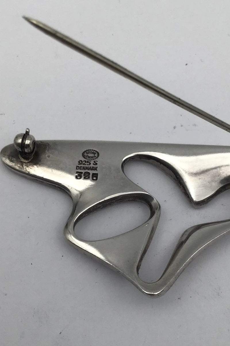 Georg Jensen Sterling Silver Brooch No. 325 Henning Koppel